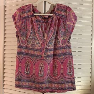 Calypso St. Barth Silk Paisley Top